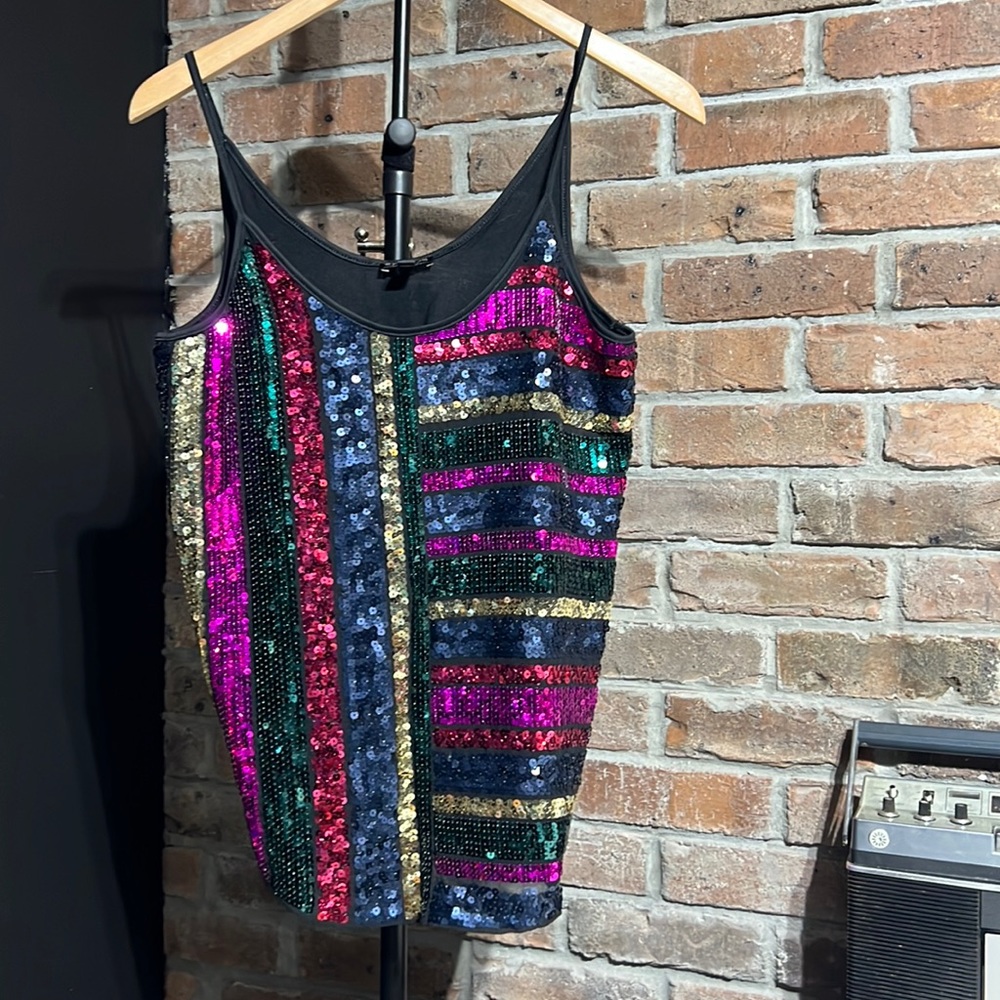 Express sequins tank top